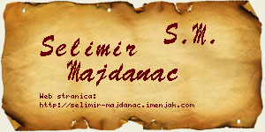 Selimir Majdanac vizit kartica